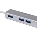 ÷ Hub usb-c 3.1 equip life 4 puertos usb 3.0 tipo a carcasa de aluminio