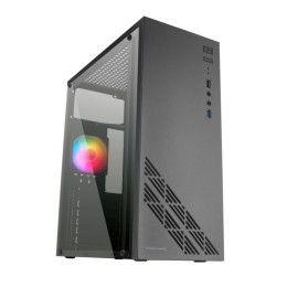 ÷ Caja atx semitorre gaming mars gaming mc100 black frontal y chasis en acero ultra-ligero 1xventilado