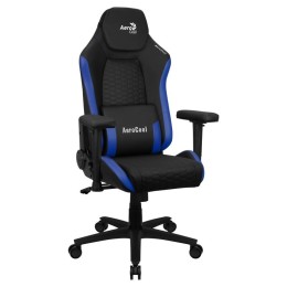 ÷ Silla gaming aerocool crown dise?o premium cuero sintetico aeroweave negra con detalles en azul repo