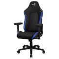 ÷ Silla gaming aerocool crown dise?o premium cuero sintetico aeroweave negra con detalles en azul repo