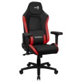 ÷ Silla gaming aerocool crown dise?o premium cuero sintetico aeroweave negra con detalles en rojo repo