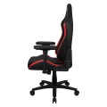 ÷ Silla gaming aerocool crown dise?o premium cuero sintetico aeroweave negra con detalles en rojo repo