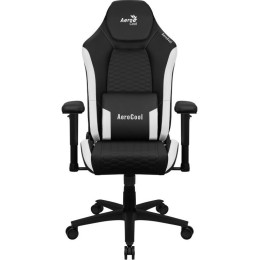 ÷ Silla gaming aerocool crown dise?o premium cuero sintetico aeroweave negra con detalles en blanco re