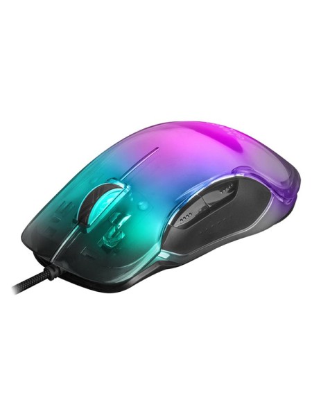 ÷ Mouse mars gaming rgb mmglow black 12800dpi iluminacion total chroma-glow con cuerpo acabado en espe