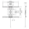 ÷ Soporte de pared orientable equip para pantalla de 37