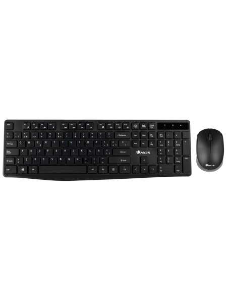 ÷ Teclado y mouse ngs wireless allure con adaptador usb