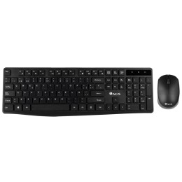 ÷ Teclado y mouse ngs wireless allure con adaptador usb
