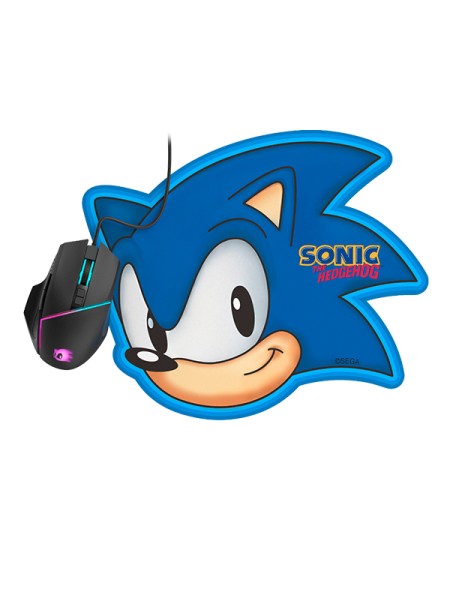 ÷ Mouse energy sistem gaming rgb esg m2 sonic 8botones configurables con alfombrilla dise?o sonic