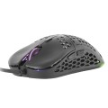 ÷ Mouse mars gaming rgb mm55 dise?o hive black 12800dpi a825pro switch huano superficie perforada ilum