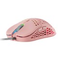 ÷ Mouse mars gaming rgb mm55p dise?o hive pink 12800dpi a825pro switch huano superficie perforada ilum