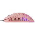 ÷ Mouse mars gaming rgb mm55p dise?o hive pink 12800dpi a825pro switch huano superficie perforada ilum