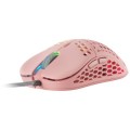 ÷ Mouse mars gaming rgb mm55p dise?o hive pink 12800dpi a825pro switch huano superficie perforada ilum