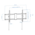 ÷ Soporte de pared orientable tooq lp4391t-b para pantalla 43-90