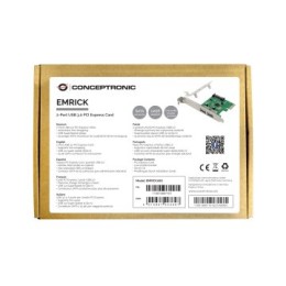 ÷ Controladora pcie conceptronic emrick06g pcie x1 2 puertos usb 3.0