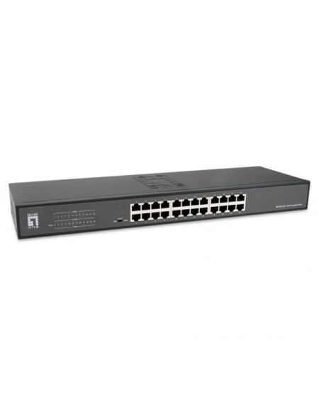 ÷ Switch no gestionable levelone geu-2431 24p gigabit carcasa metalica rack 19