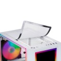 ÷ Caja atx semitorre gaming mars gaming mc-art white lateral y frontal personalizable con iluminacion 