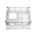 ÷ Caja microatx gaming mars gaming mcb white dise?o custom premium sistema modular sin fuente de alime