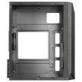 ÷ Caja microatx gaming mars gaming mc-s1 black frontal argb ventilador traser frgb ventana lateral sin