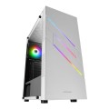 ÷ Caja atx semitorre gaming mars gaming mc-u3 white xl frontal argb con ventilador trasero sincronizad