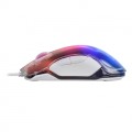 ÷ Mouse mars gaming rgb mmgloww white 12800dpi iluminacion total chroma-glow con cuerpo acabado en esp