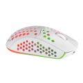 ÷ Mouse mars gaming wireless rgb mmw3 white usb 2.4g bateria recargable 3200dpi ultraligero hive ilumi
