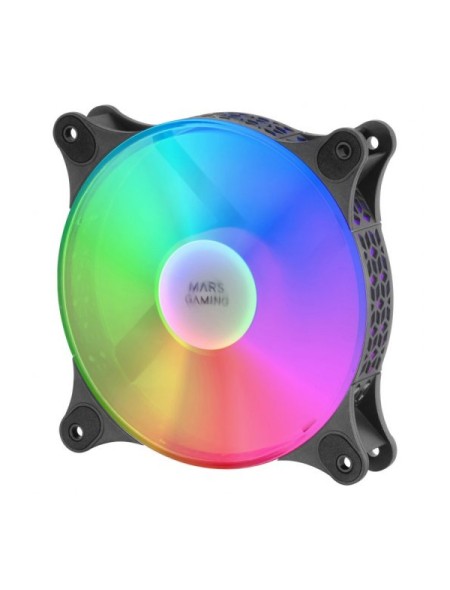 ÷ Kit 2xventilador interno frgb mars gaming mf-duo black 12x12cm ultrasilenciosos 15db iluminacion frg