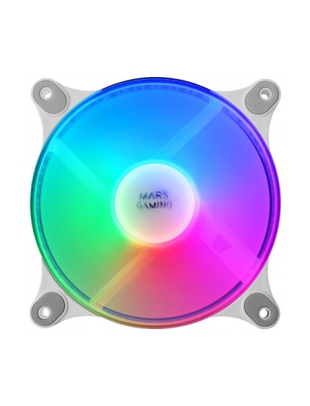 ÷ Kit 2xventilador interno frgb mars gaming mf-duo white 12x12cm ultrasilenciosos 15db iluminacion frg