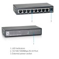 ÷ Switch level one no gestion 8p 10/100/1000 geu-0821
