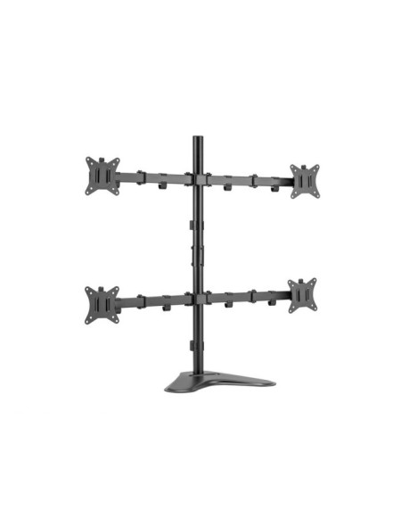 ÷ Soporte de mesa con base equip 650127 para 4 pantallas 17