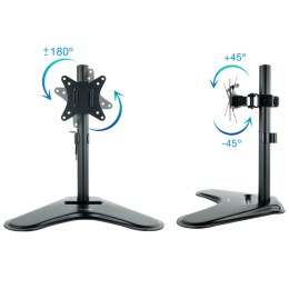 ÷ Soporte de mesa con base tooq db1701tn-b para 1 pantalla 17