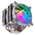 ÷ Ventilador con disipador para cpu mars gaming mcpu-xt white dual argb 6 heatpipes tdp 300w doble dis