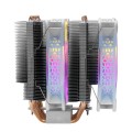 ÷ Ventilador con disipador para cpu mars gaming mcpu-xt white dual argb 6 heatpipes tdp 300w doble dis
