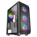 ÷ Caja e-atx torre gaming mars gaming mc-kx xxl black lateral cristal templado frontal mesh incluye 5 