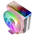 ÷ Ventilador con disipador de cpu mars gaming mcpu-vr pink dise?o doble espejo infinito 4 headpipes td