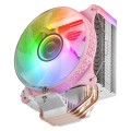 ÷ Ventilador con disipador de cpu mars gaming mcpu-vr pink dise?o doble espejo infinito 4 headpipes td
