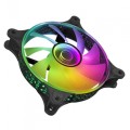 ÷ Ventilador interno mars gaming mf-3d black 12x12cm argb efecto espejo infinito