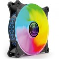 ÷ Ventilador interno mars gaming mf-3d black 12x12cm argb efecto espejo infinito