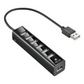 ÷ Hub usb 2.0 ngs a 7xusb-a con adaptador de corriente