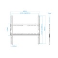 ÷ Soporte de pared fijo tooq lp1070f-b para pantalla 32