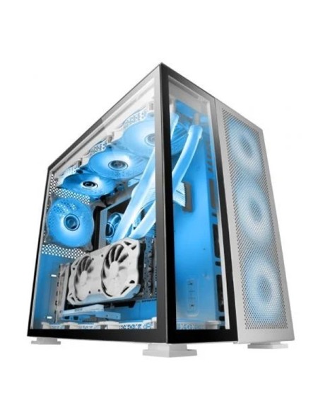 ÷ Caja e-atx torre gaming mars gaming mc-nova custom xxl lateral y parte de frontal en cristal templad