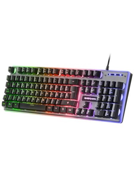 ÷ Teclado en frances hibrido h-mecanico mars gaming mk220fr black switch h-mechanical retroiluminado f