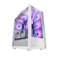 ÷ Caja e-atx torre gaming mars gaming mc-ultra white doble linea argb frontal y lateral de cristal tem