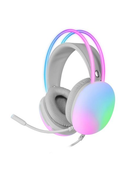 ÷ Headset mars gaming mh-glow pink jack 3.5mm y alimentacion por usb iluminacion 360? chroma en diadem