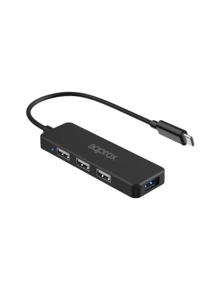 ÷ Hub usb-c approx appc48v2 a 1xusb-a 2.0 3xusb-a 2.0