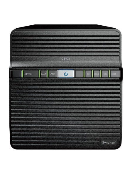 ÷ Servidor nas synology disk station ds423 2xgbe 2xusb 3.2 4 bahias 1.7 ghz raid 0,1,5,6,10