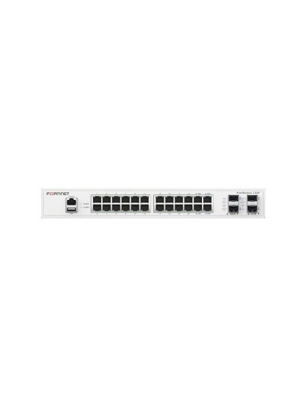 ÷ Switch gestionable fortinet fs-124f l2 24xge rj45 4xge sfp 256 mb ddr3 montaje rack ventilador