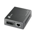 ÷ Convertidor fibra tp-link mc100cm rj45 eth a fibra multimodo sc 100mb fullduplex hasta 2km montaje e