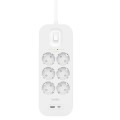 ÷ Regleta alimentacion belkin srb002vf2m de proteccion contra sobretensiones 6 tomas boton apagado usb