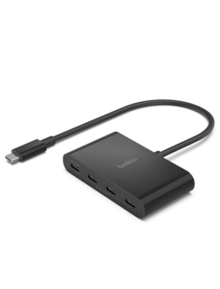 ÷ Hub usb 3.2 belkin avc018btbk 4 puertos usb-c gen2 pd 100w negro