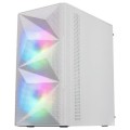 ÷ Caja microatx gaming mars gaming mc-me white frontal mesh con 2 ventiladores frgb 120mm lateral de c